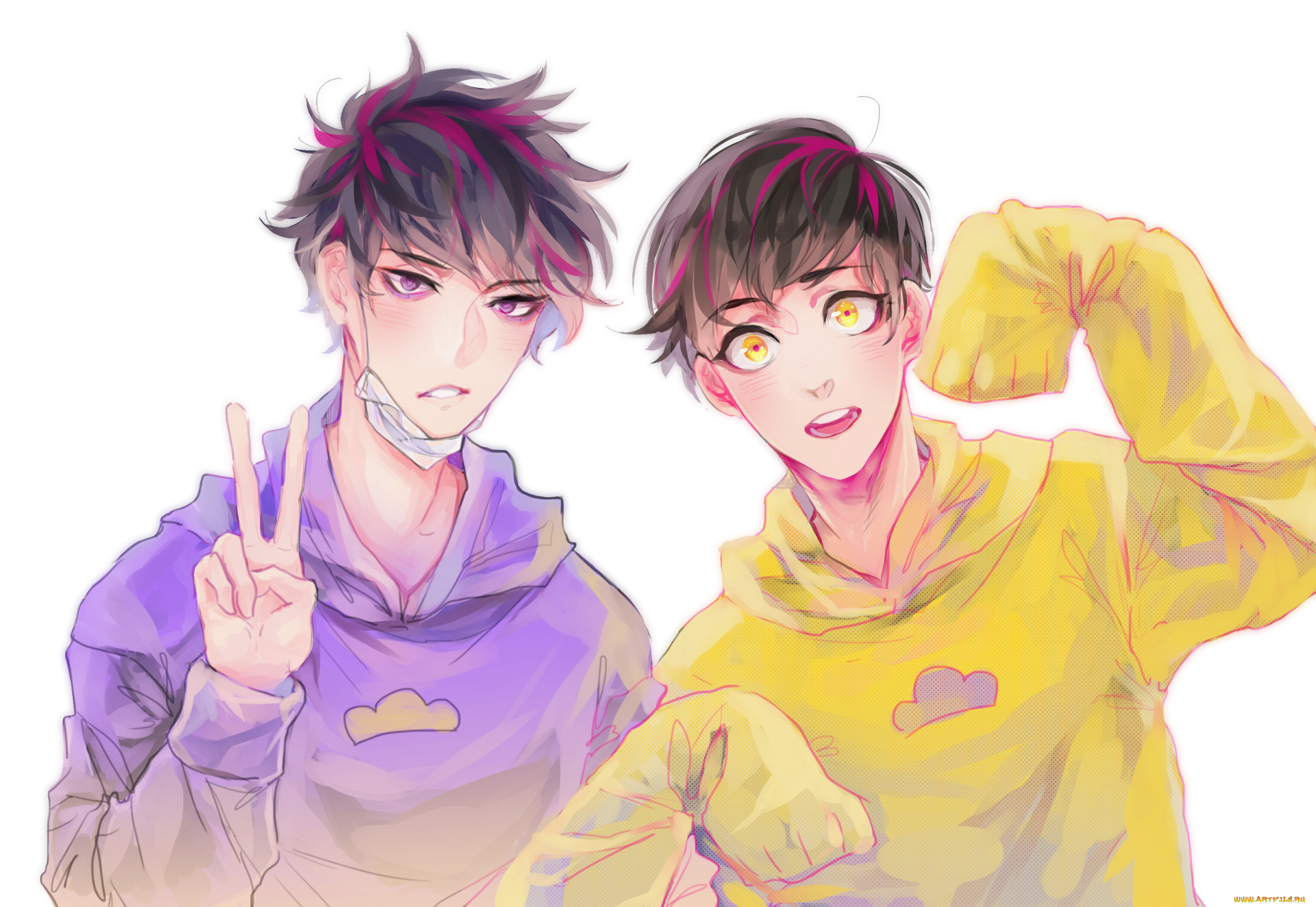 аниме, <b>osomatsu</b>-<b>san</b>, парни.